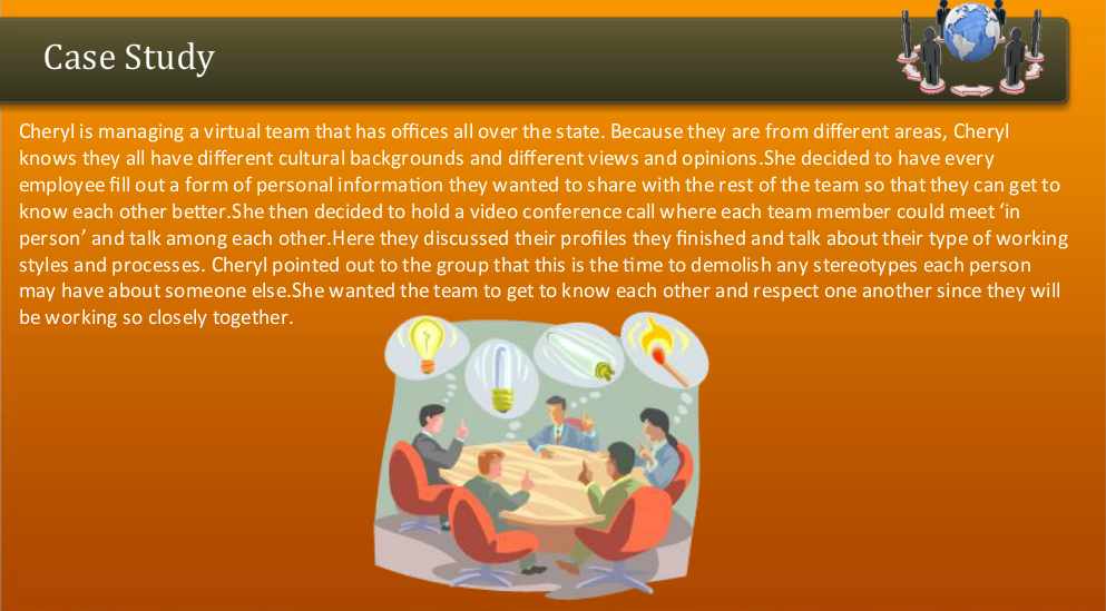 case study on virtual team